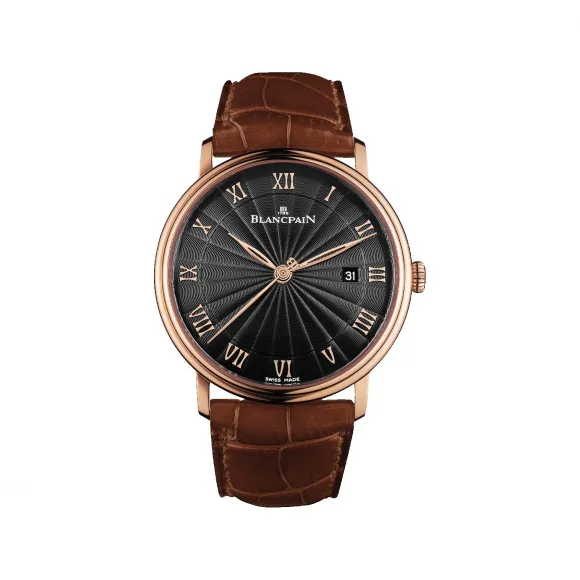 宝珀/Blancpain Villeret系列 红金表壳 自动机械机芯 男表 6651-3630-55B