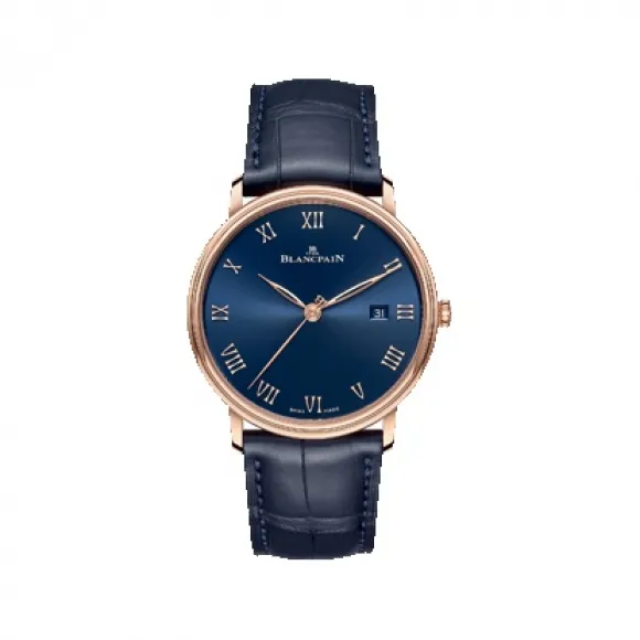 宝珀/Blancpain 经典系列 40MM 18kt玫瑰金 手动机械机芯 男表 6651-3640-55B