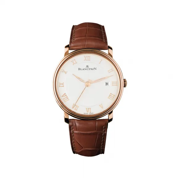 宝珀/Blancpain Villeret系列 红金表壳 自动机械机芯 男表 6651-3642-55B