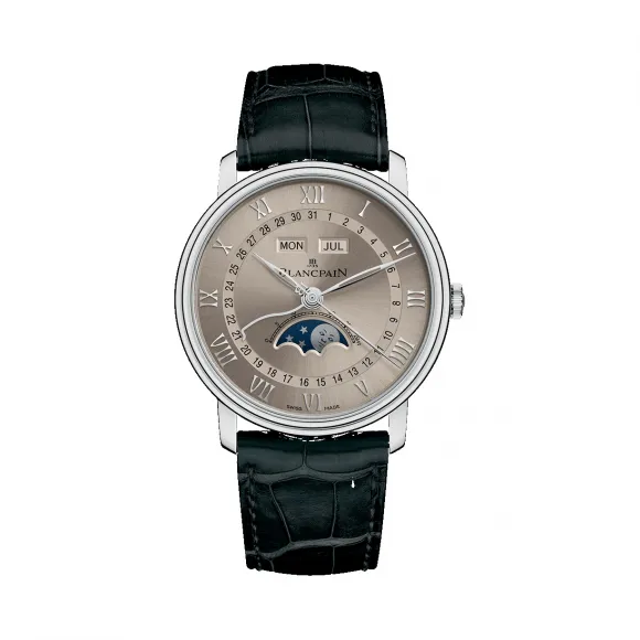宝珀/Blancpain 经典系列 18K白金 自动机械机芯 男表 6654-1504-55