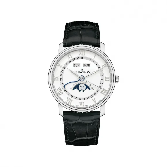 宝珀/Blancpain Villeret系列 精钢表壳 自动机械机芯 男表 6654A-1127-55B