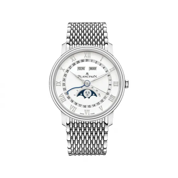 宝珀/Blancpain Villeret系列 精钢表壳 自动机械机芯 男表 6654A-1127-MMB