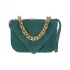 葆蝶家/Bottega Veneta 绿色 绒面革链条安装包 21A667398V09C1