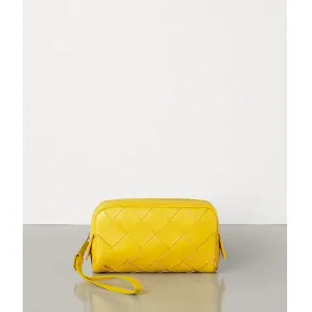 葆蝶家/Bottega Veneta 小号INTRECCIATO编织小羊皮化妆包 575557VO0BG7125