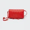 葆蝶家/Bottega Veneta 甲油红 迷你手袋 630547-VCPP3-6408