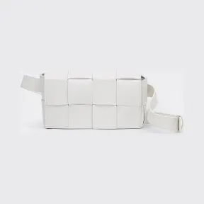 葆蝶家/Bottega Veneta 白色 Cassette腰包 639367-VMAY1-9033
