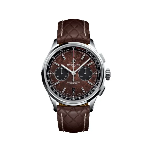 百年灵/Breitling 璞雅 Premier 系列 精钢、18K红金 自动机械机芯 男表 AB01181A1Q1X2