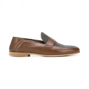 布内罗·古奇拉利/Brunello Cucinelli 珠饰镶嵌乐福鞋 MZOOC1733C6623