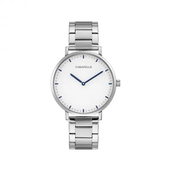 宝路华/Bulova Caravelle系列 39 MM 不锈钢 石英机芯 手表 43A150