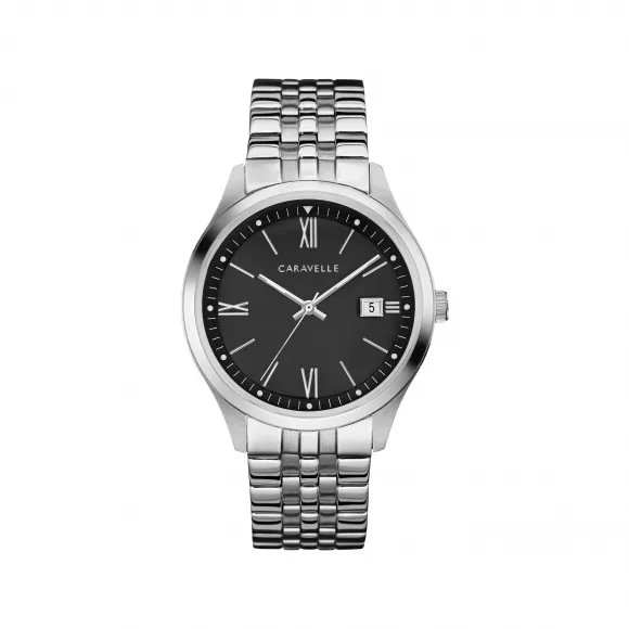 宝路华/Bulova Caravelle系列 41 MM 不锈钢 石英机芯 手表 43B158