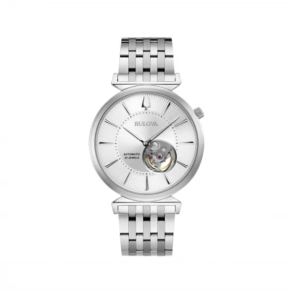 宝路华/Bulova Regatta系列 40.00 MM 不锈钢 自动机械机芯 男表 96A235
