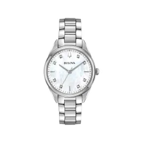 宝路华/Bulova Sutton系列 32.00 MM 不锈钢 石英机芯 女表 96P199