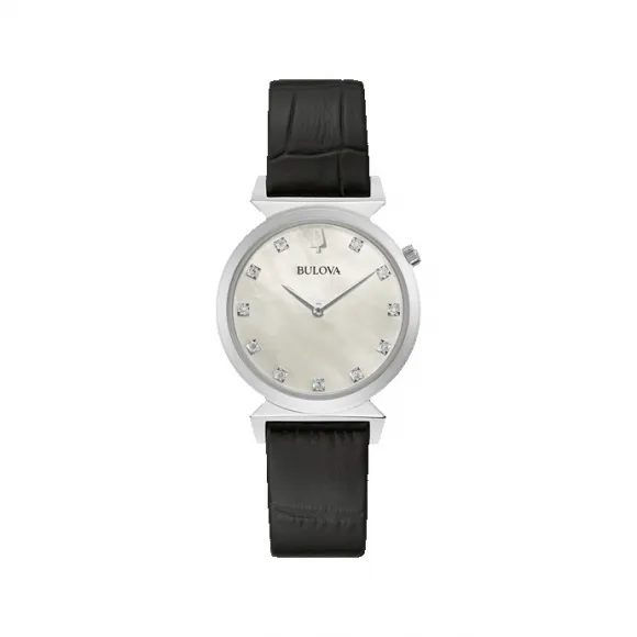 宝路华/Bulova Classic 系列 30 mm 不锈钢 石英机芯 女表 96P210