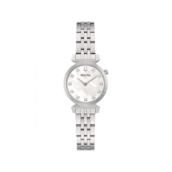 宝路华/Bulova Regatta系列 24.00 MM 不锈钢 石英机芯 女表 96P224