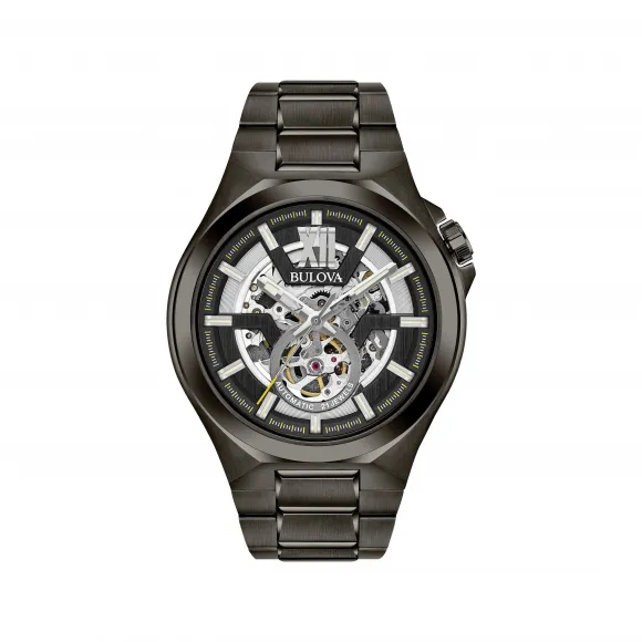 宝路华/Bulova Maquina系列 46.00 MM 不锈钢 自动机械机芯 男表 98A179