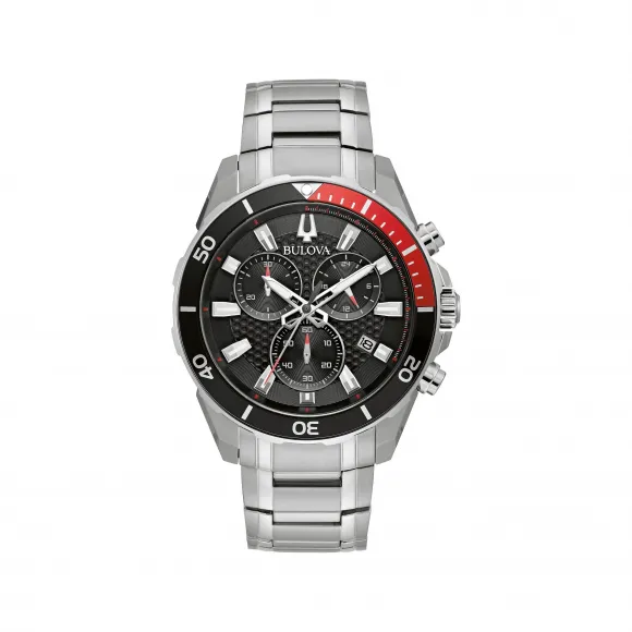 宝路华/Bulova Classic系列 45 MM 不锈钢 石英机芯 手表 98B344