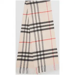 博百利/Burberry 男士 经典格纹羊绒围巾 (石色格纹)  39546731