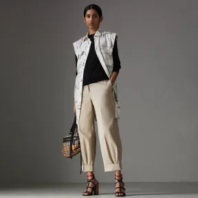 博百利/Burberry 女士 镂空针织装饰羊绒衫 (黑色) 40736271