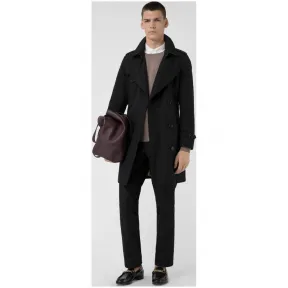 博百利/Burberry 男士 切尔西版型 - Heritage Trench 风衣 (黑色) - 男士  40737431
