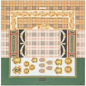 博百利/Burberry  典藏围巾印花丝质方巾 (多色)  40774691