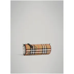 博百利/Burberry  Vintage 格纹街头艺术印花铅笔袋 (古典黄色)  40783501