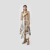 博百利/Burberry 动物印花棉质斜纹 Trench 风衣 (柔黄褐色) - 女士  45642461