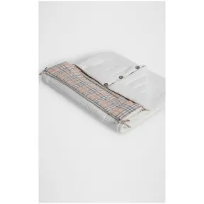 博百利/Burberry 儿童用品 格纹棉质婴儿睡袋 (白色) - 童装  80067451