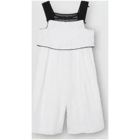 博百利/Burberry 儿童用品 蕾丝装饰刺绣棉质水手风连身衣 (白色)  80113611