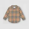 博百利/Burberry 童装 Vintage 格纹棉质衬衫 (典藏米色) 80169491