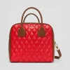博百利/Burberry Cube - 中号绗缝羔羊皮立方包 (亮红色) - 女士  80212201