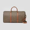 博百利/Burberry 专属标识印花环保帆布拼皮革手提袋 (马勒棕) - 男士  80226091