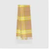 博百利/Burberry 经典格纹羊绒围巾 (典藏米色 / 黄色)  80233831