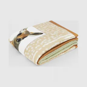 博百利/Burberry 鹿印花专属标识丝缎提花盖毯  P80256371