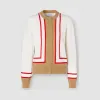 博百利/Burberry 女士 典藏图案嵌花羊毛开衫  80300251