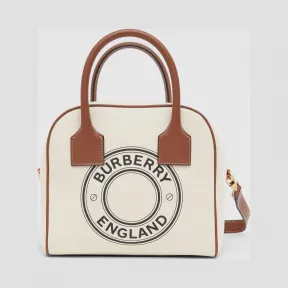博百利/Burberry 女士 Cube – 小号徽标图案棉质帆布立方包  80305041