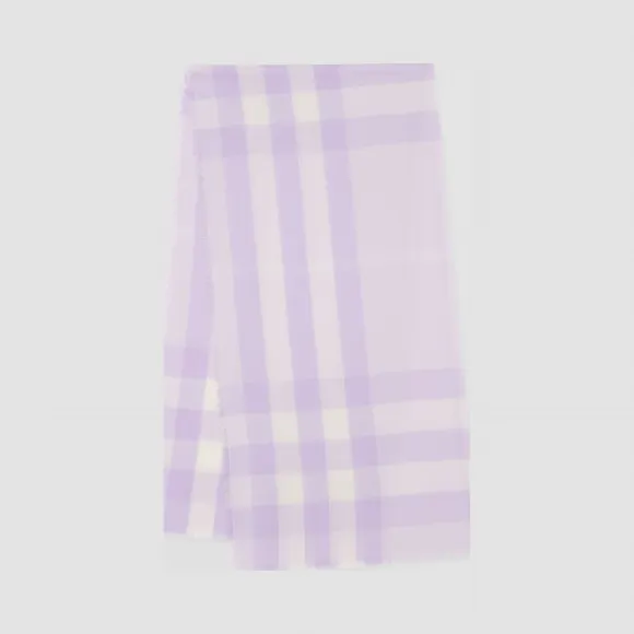 博百利/Burberry 女士 轻盈格纹羊绒围巾  80306311