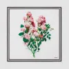 博百利/Burberry 女士 花卉印花丝质方巾  80308031
