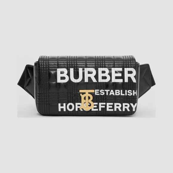 博百利/Burberry 女士 Lola - Horseferry 印花绗缝涂层帆布萝纳腰包  80322041