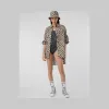 博百利/Burberry 女士 专属标识印花棉府绸宽松衬衫  80324771