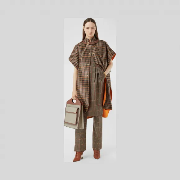 博百利/Burberry 女士 双面格纹羊毛披肩  80327881