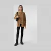 博百利/Burberry 女士 条纹美利奴羊毛混纺开衫  80332361