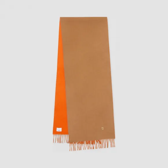 博百利/Burberry 女士 双面两用专属标识羊绒围巾  80338771