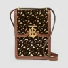 博百利/Burberry 女士 Robin – 专属标识植绒皮革洛宾包  80341931