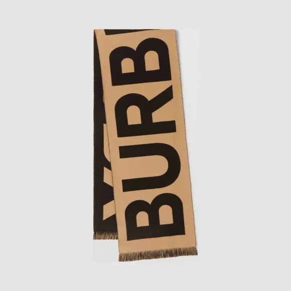 博百利/Burberry 女士 徽标羊毛提花围巾  80355251