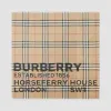 博百利/Burberry 女士 Horseferry 印花格纹丝毛混纺大号方巾  80355551