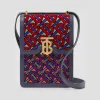 博百利/Burberry 女士 Robin – 专属标识植绒皮革洛宾包  80356111