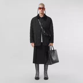 博百利/Burberry 粒纹羊毛苏格兰裙 (黑色) - 男士 80480581