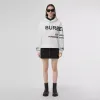 博百利/Burberry 徽标装饰日本原色牛仔裙 (黑色) - 女士 80494551