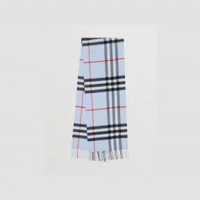 博百利/Burberry 格纹羊绒围巾 (浅蓝色) 80497251
