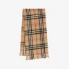 博百利/Burberry 格纹羊绒混纺粗花呢围巾 (典藏米色) 80593091
